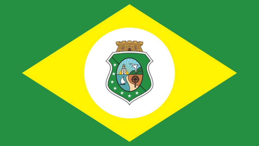 Foto da bandeira do Ceará