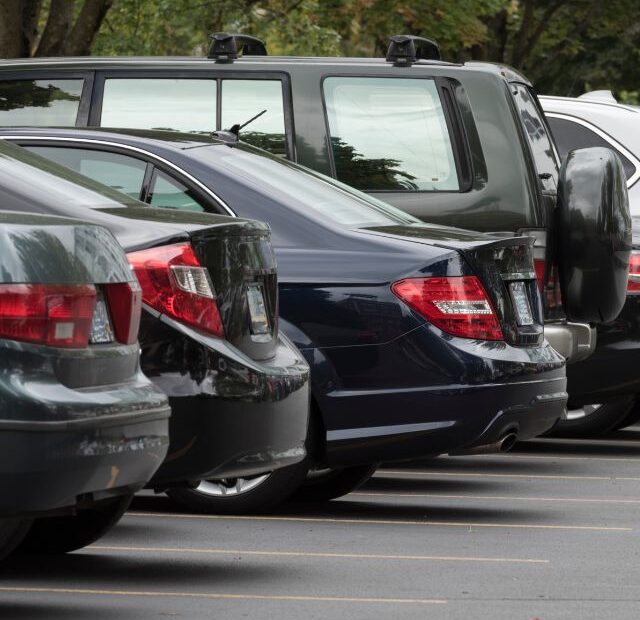 Carros parados.