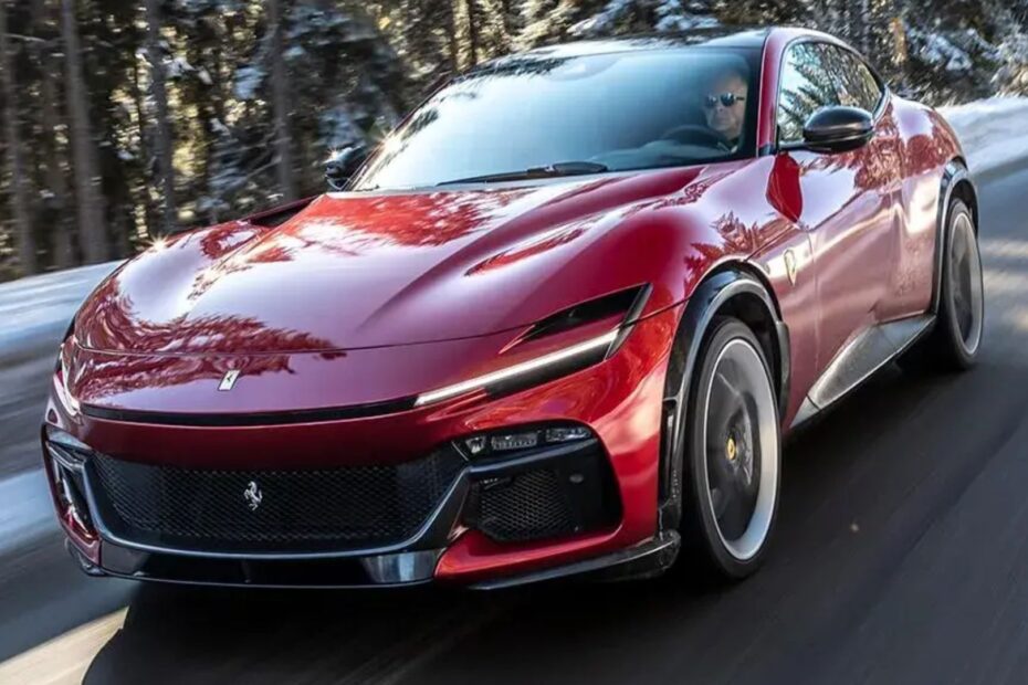Ferrari Purosangue vermelha.