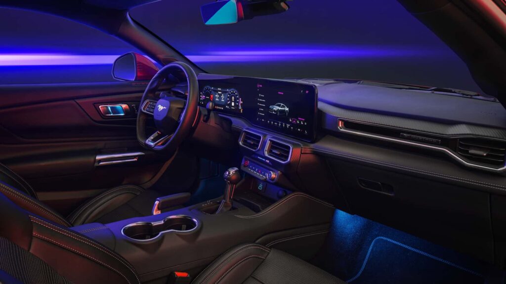 Painel do Ford Mustang GT.