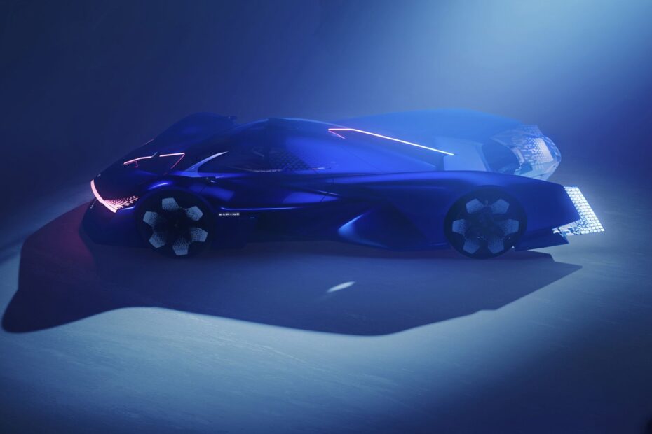 Hypercar da Alpine com motor movido a hidrogênio.