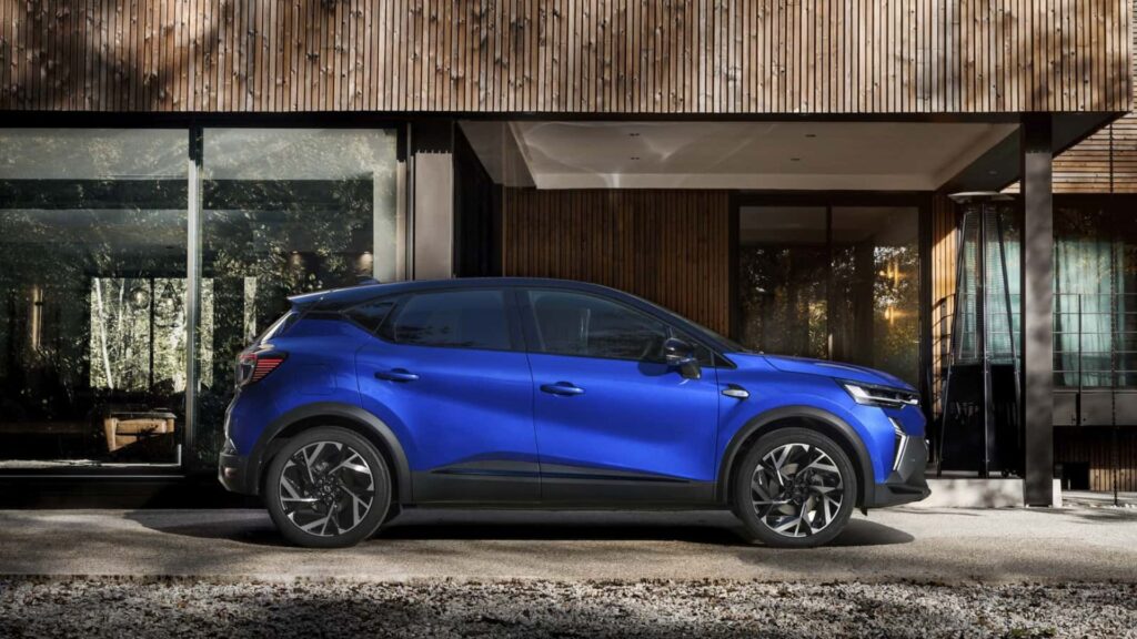 Lateral do Renault Captur 2025.