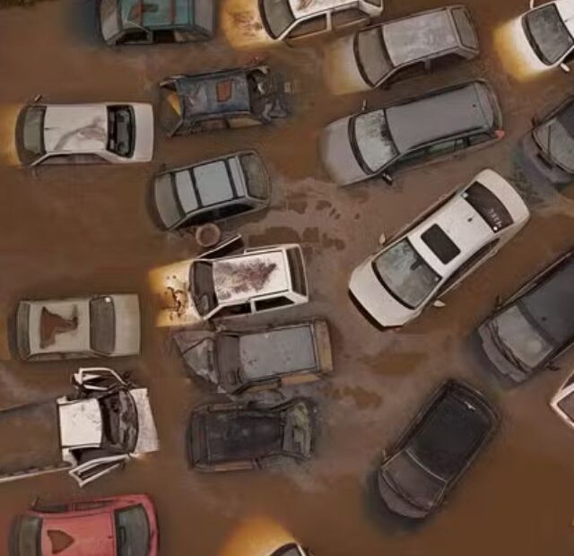 carros alagados capa