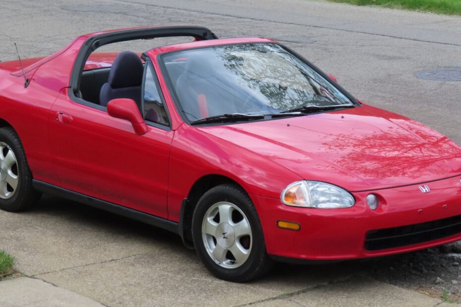 Honda Civic CRX Del Sol 1994 vermelho.