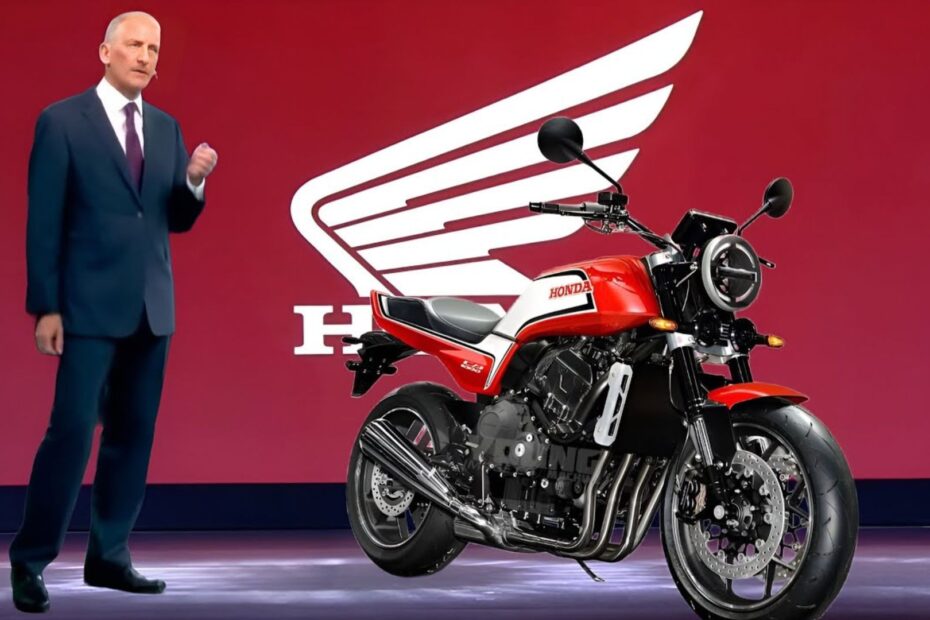 Honda CB 400 2025 em exposição