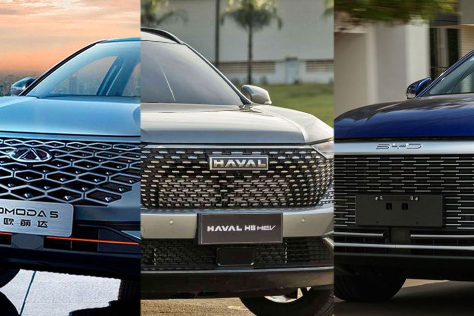 3 Carros Chineses do mercado.