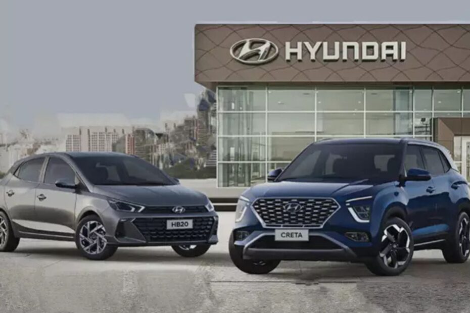 Dois modelos do Hyundai.