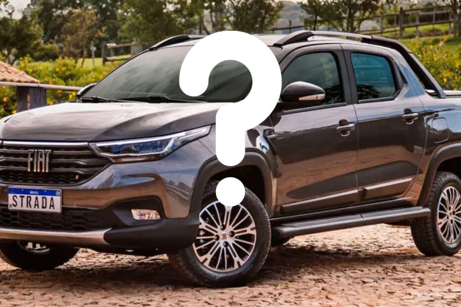 Fiat Starda com ponto de interrogação na frente.