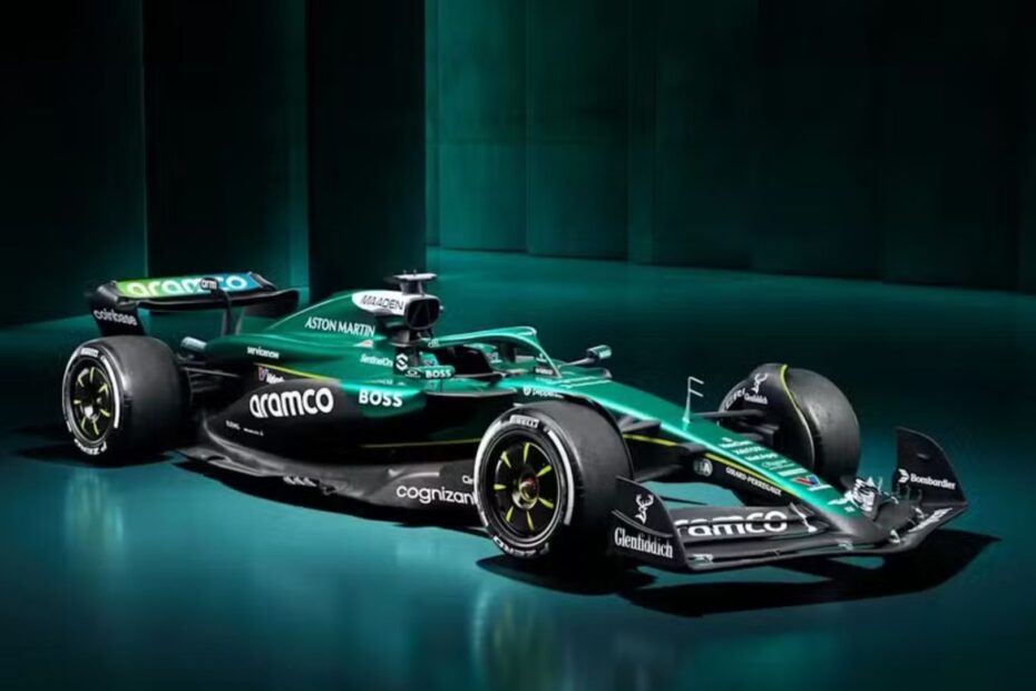 Aston Martin o carro de formula 1.