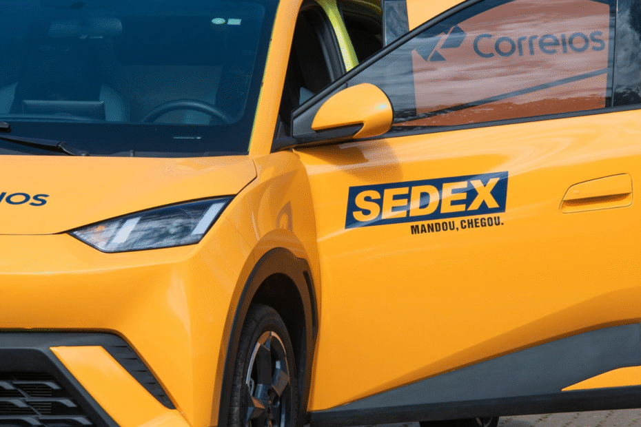 BYD Dolphin Mini Cargo do correio.