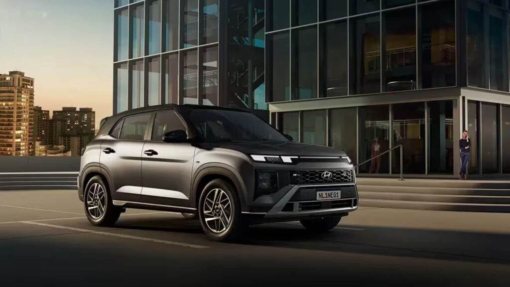 Hyundai Creta 2026. preto parado na diagonal.