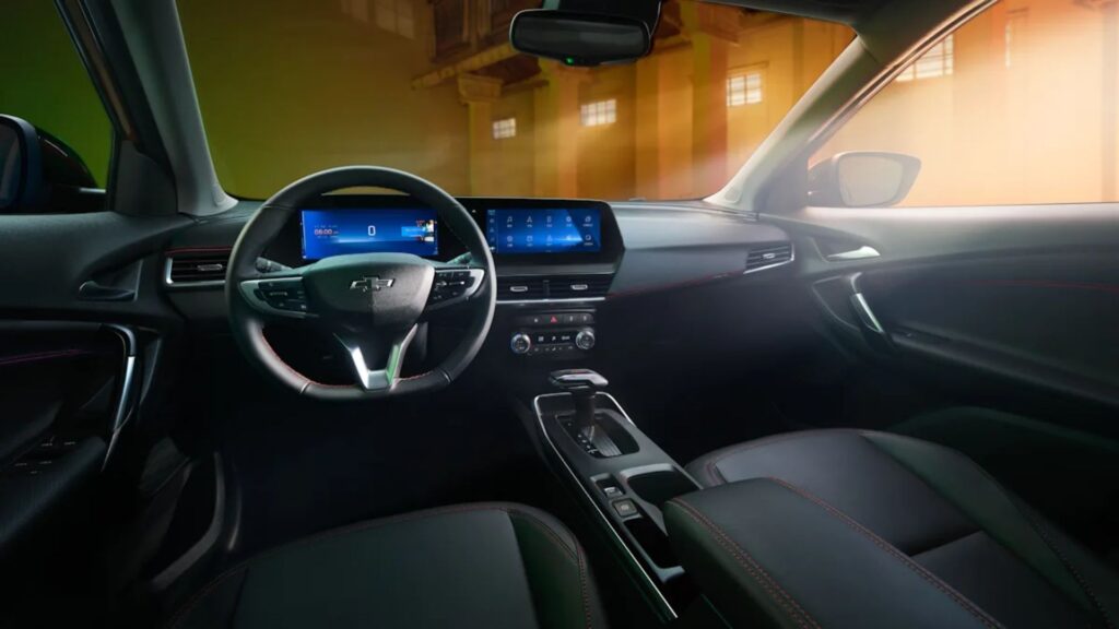 Interna do Chevrolet Tracker 2026.