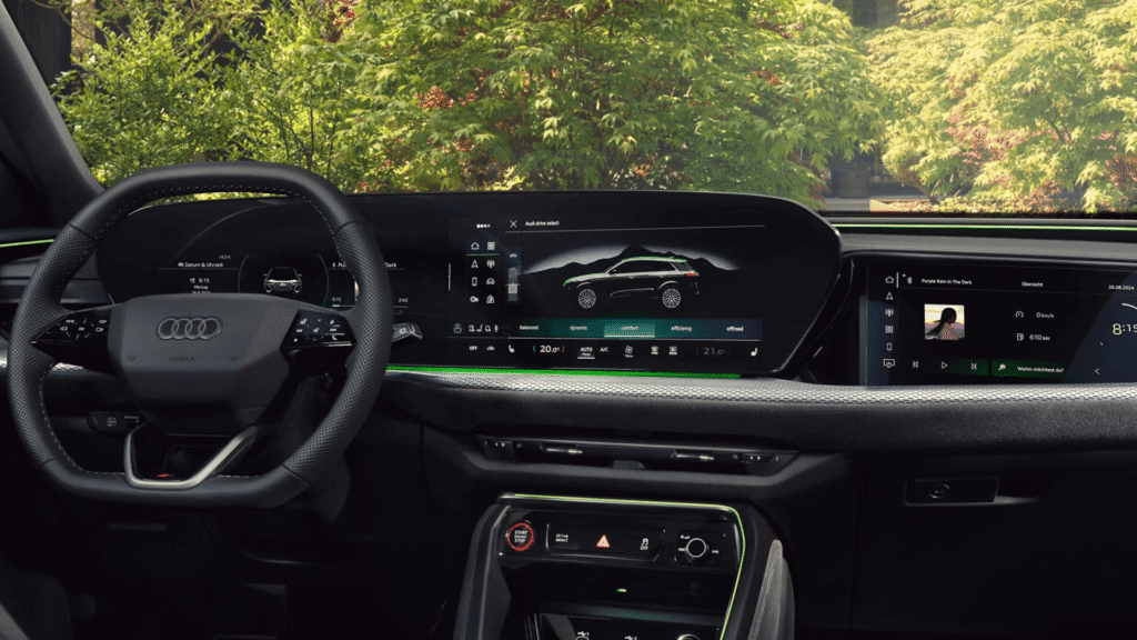 Interior do Audi Q5 2025.