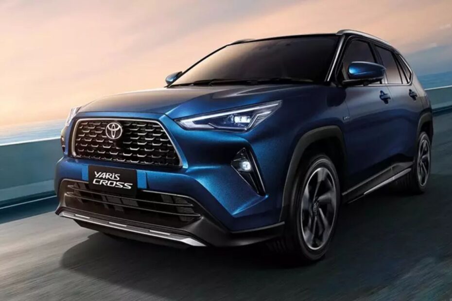 Toyota Yaris Cross 2026 azul.