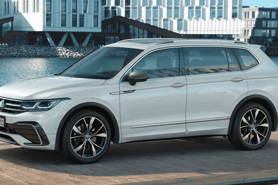 Lateral do Volkswagen Tiguan Allspace.